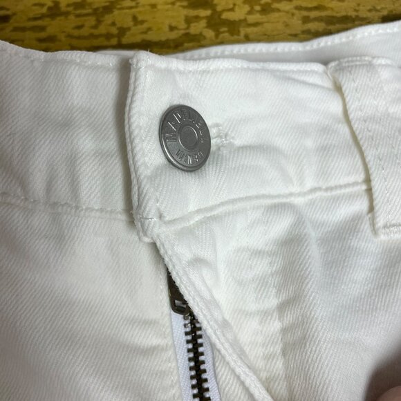 Madewell '90s Straight Crop Jean Tile White Sz 27 High Rise Raw Hem NQ179 - Picture 7 of 13